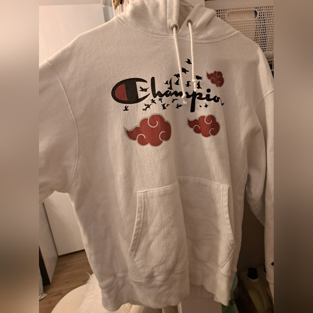 Champion White Animae Hoodie